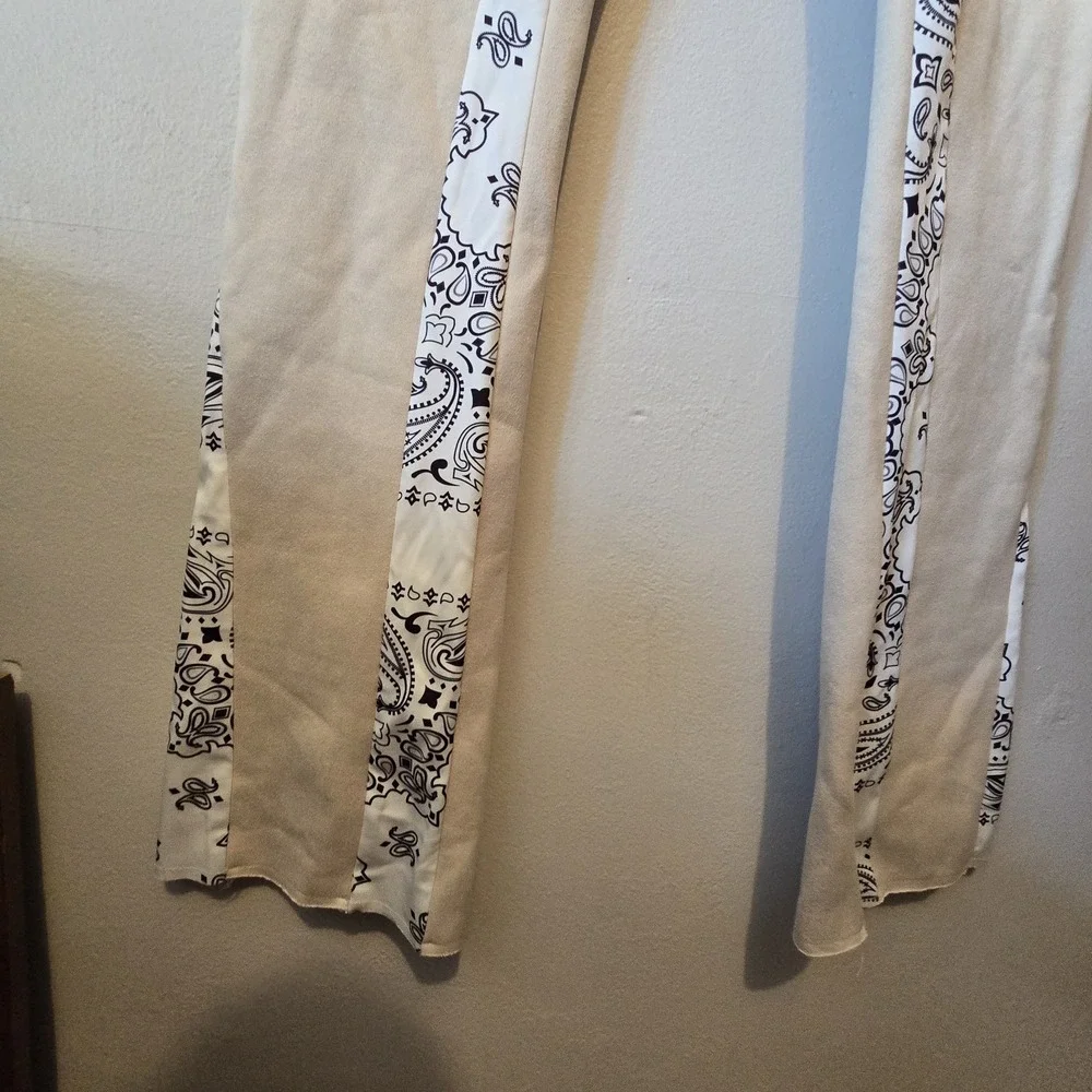 Rockstar Original Everest Sweatpants Mens XL Beige Floral Inset 32